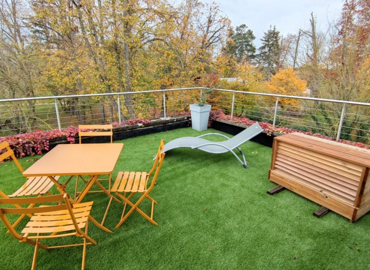 Terrasse à l’étage