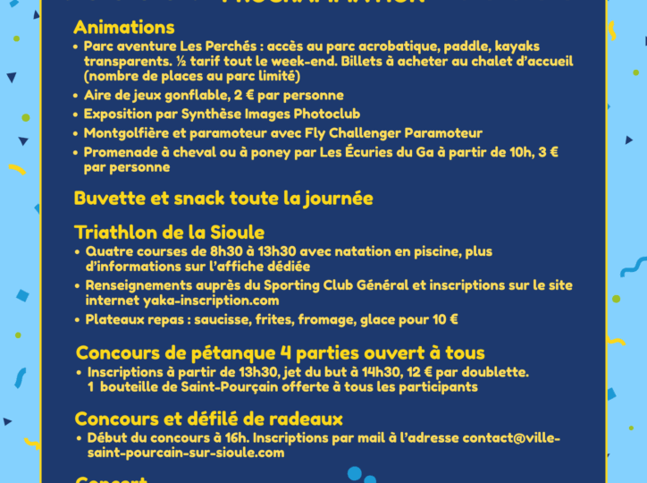 La Sioule en fête_Saint-Pourçain-sur-Sioule